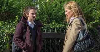 Bernice Blackstock confronts Gabby Thomas about her moody attitude but Gabby denies her recent behaviour is connected to Emma Barton's death in Emmerdale.