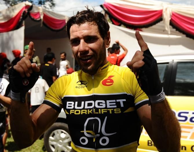 Kauffmann (Budget Forklifts) picked up his team's first win on just the second day of racing