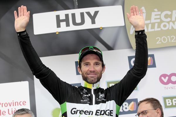 Michael Albasini (GreenEdge) took second place in Fleche Wallonne 2012