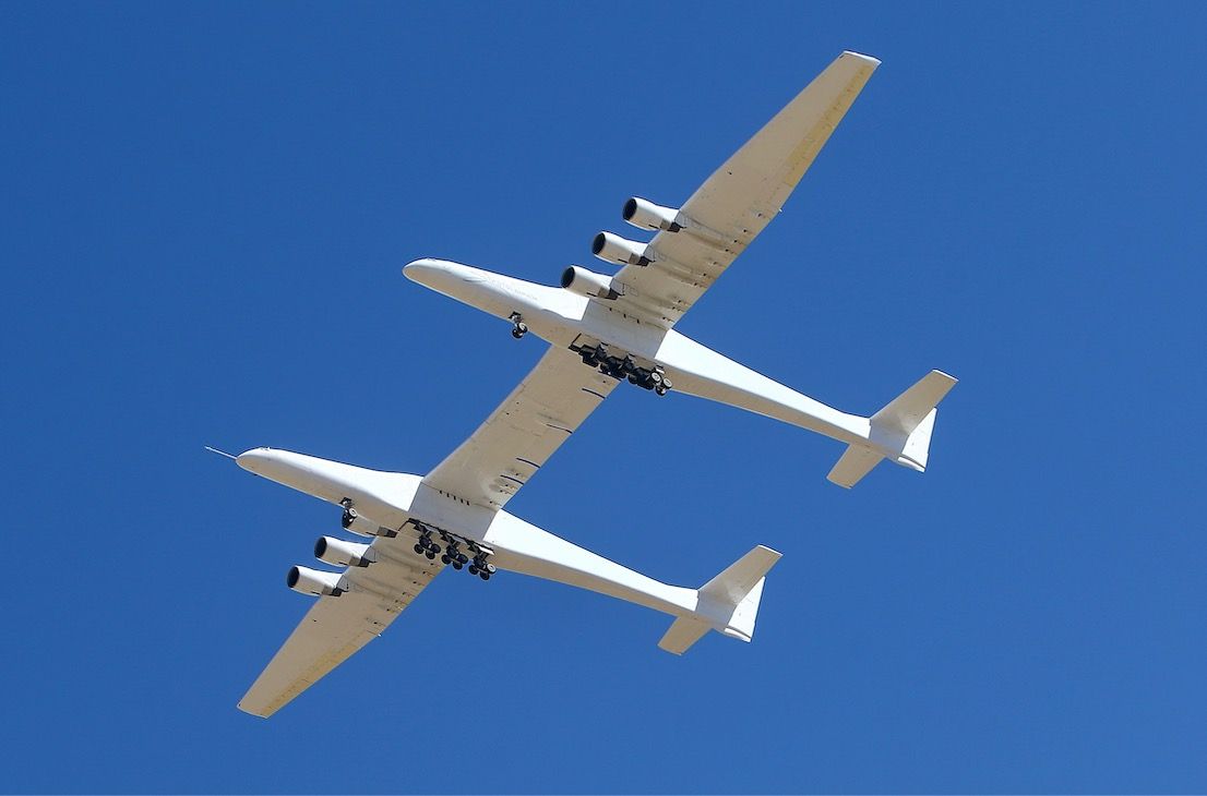 Stratolaunch successfully flew its Roc carrier aircraft for 1 hour and 43 minutes during its fourth test flight, on Feb. 24, 2022.