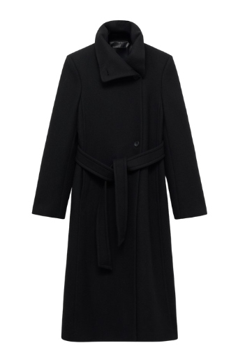 Mango , Manteco Wool Coat With Belt