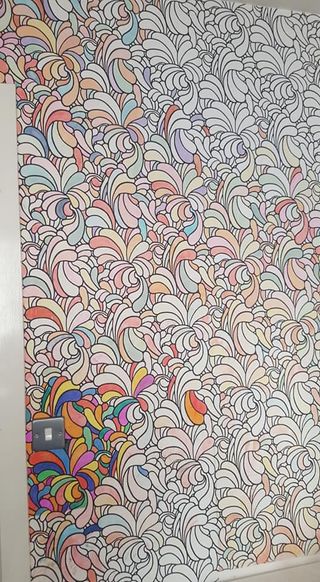 colouring in wallpaper
