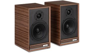 Ruark Audio Sabre-R speakers in walnut finish