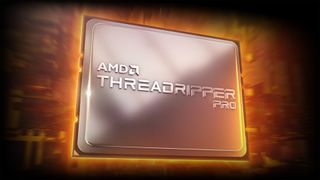 AMD Threadripper CPU render with name on chip