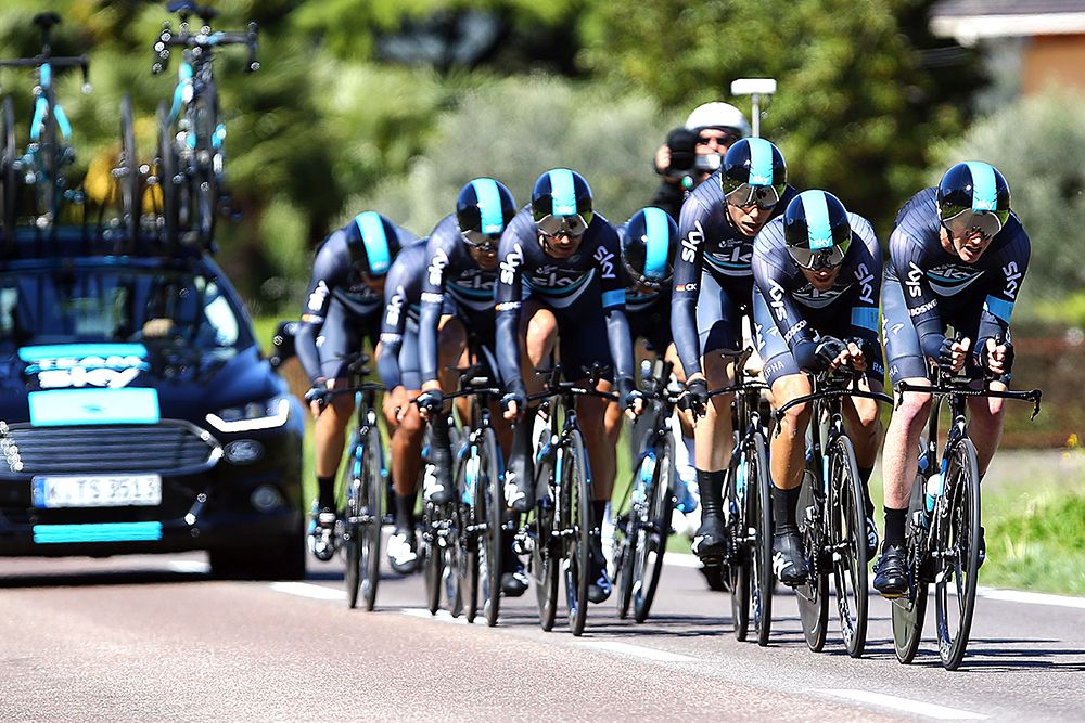 Team Sky in the TTT
