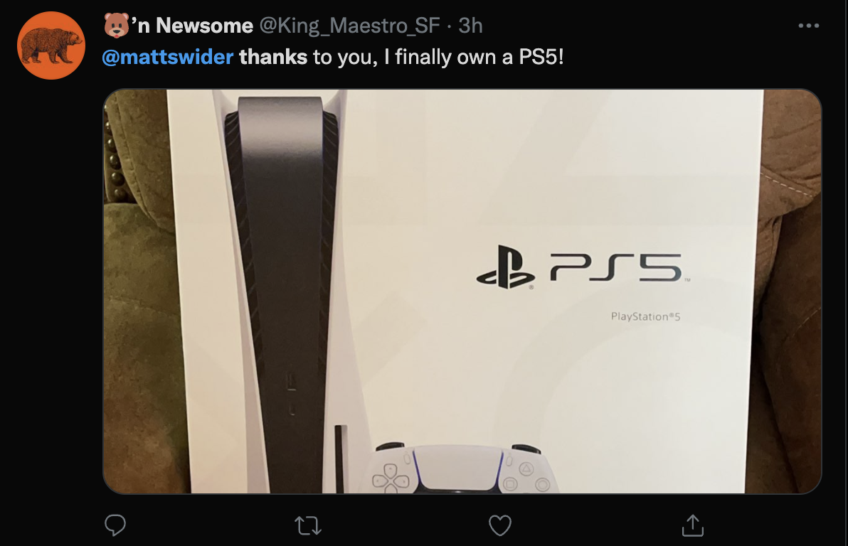 PS5 restock Twitter GameStop