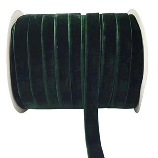 Green Velvet Ribbon Spool – 10 Yards