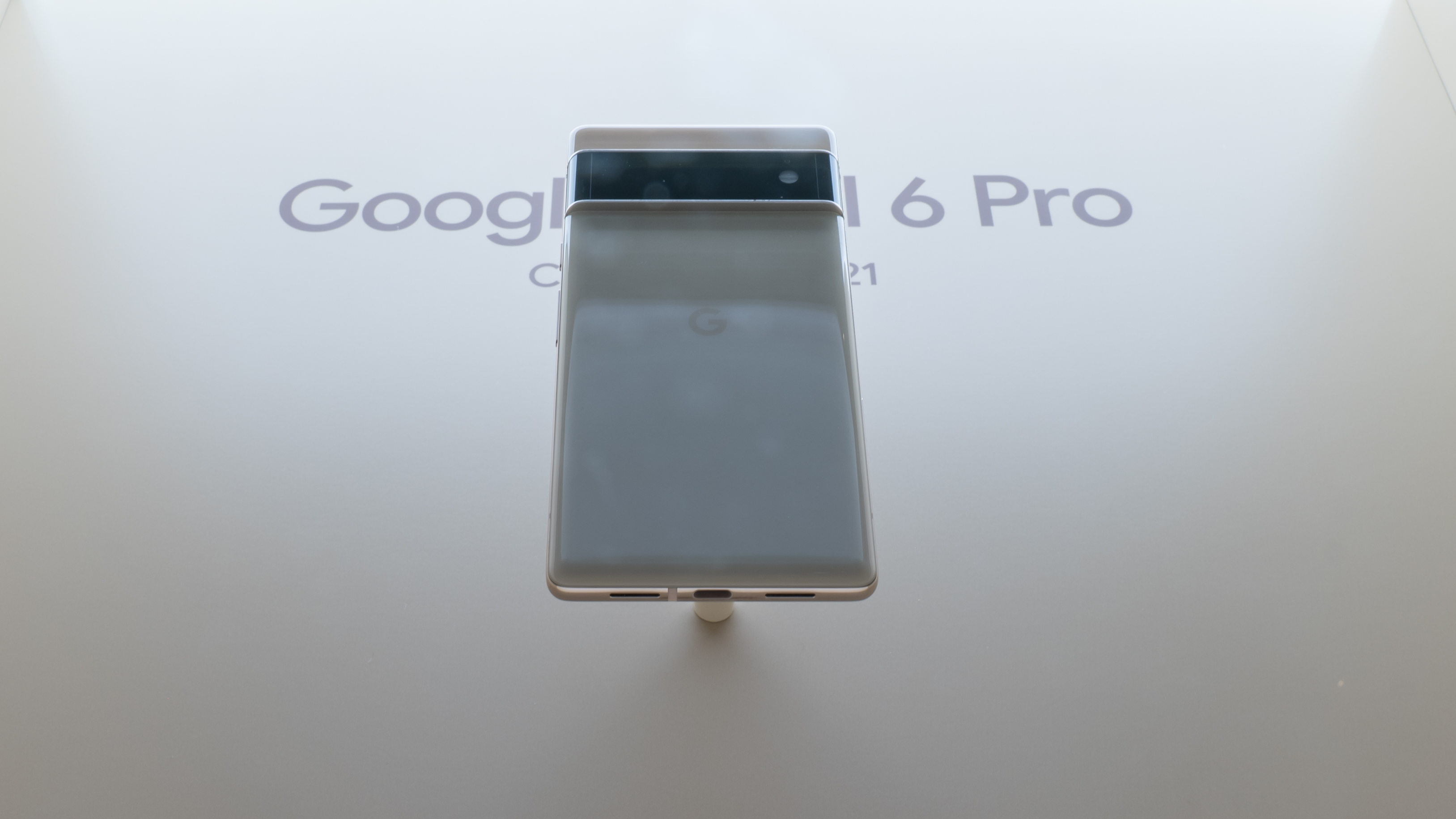 Google Pixel 6 phones on display