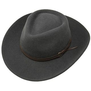 Grey fedora hat from Amazon