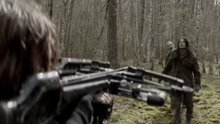 Daryl shooting a walker in The Walking Dead: Daryl Dixon.