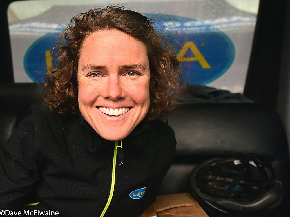 Georgia Gould (Luna Pro Team) before the race