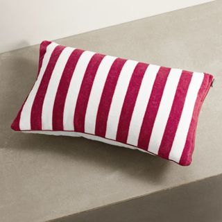 Loro Piana Striped Cotton-Terry and Linen Pillow