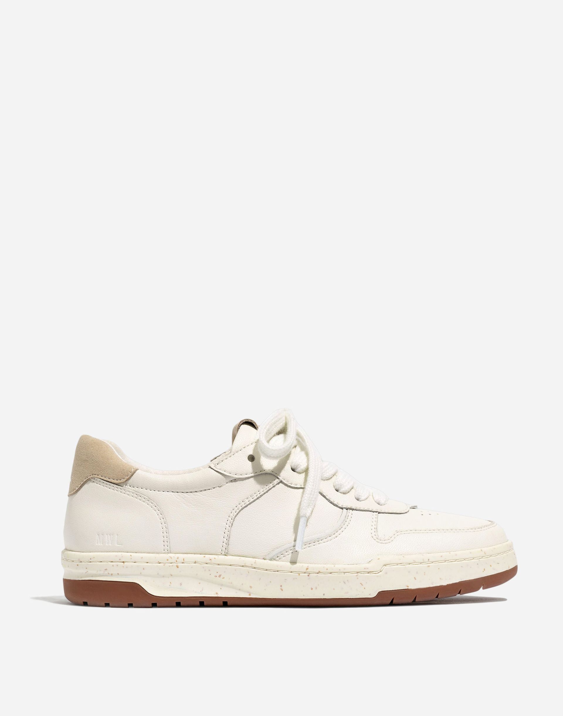 Court Sneakers in White Leather