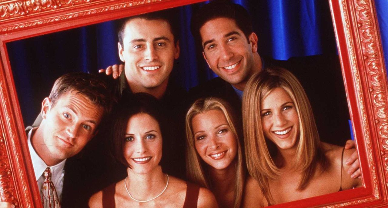 The cast of &quot;Friends.&quot; Clockwise from top left: Matt LeBlanc, David Schwimmer, Matthew Perry, Courteney Cox, Lisa Kudrow &amp; Jennifer Aniston.