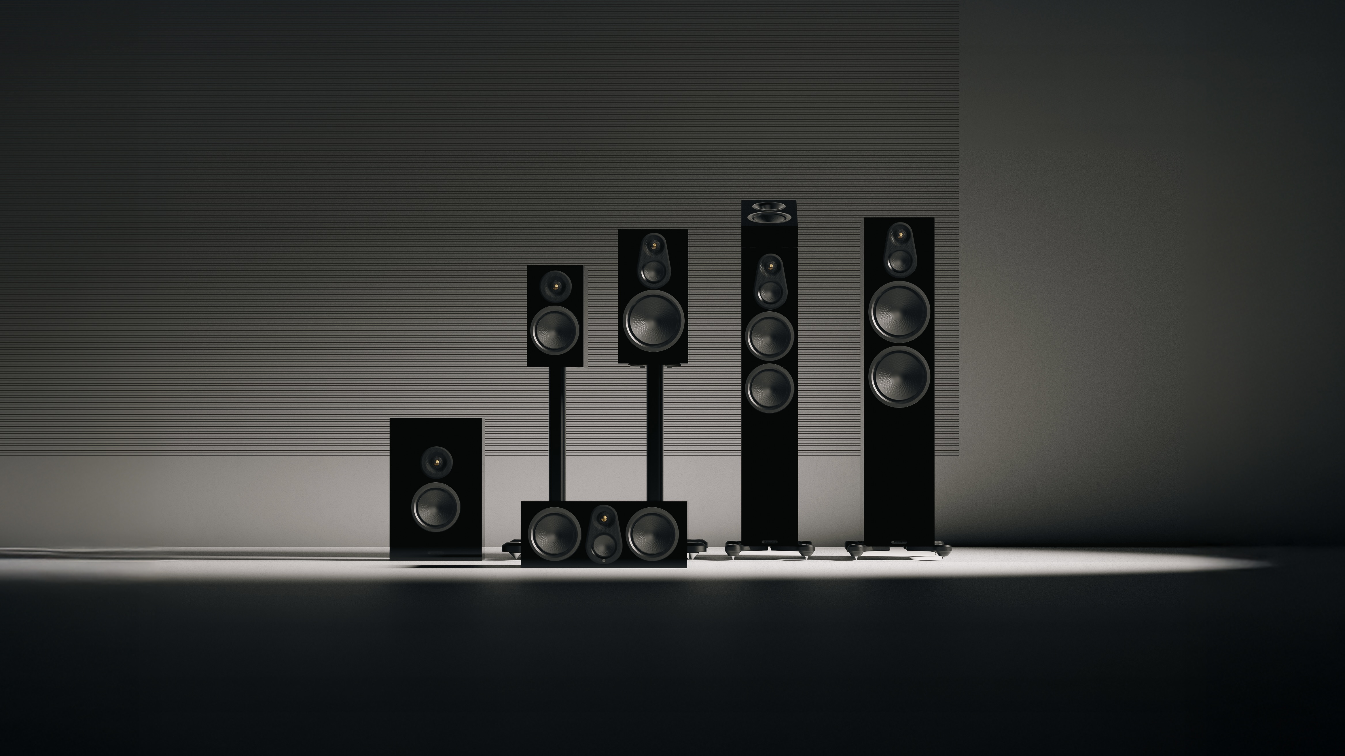 Monitor Audio Silver Series 8G press shot on grey background
