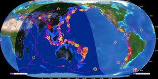 Recent world earthquakes