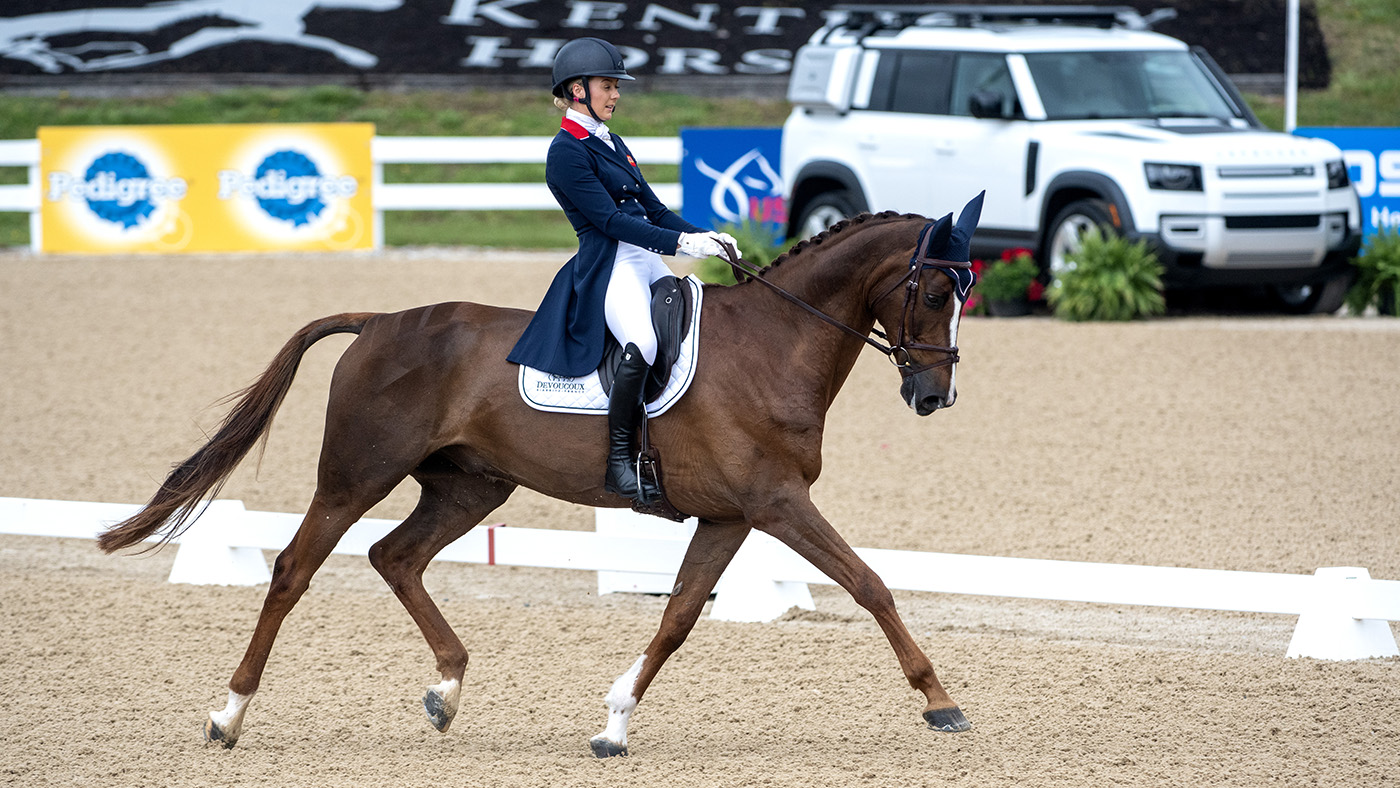 Kentucky Three-Day Event dressage: Yasmin Ingham and Banzai Du Loir