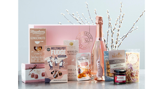 Items from the Luxury Rose Bottega Gift Box, one of the best Valentine's Day hampers for 2022