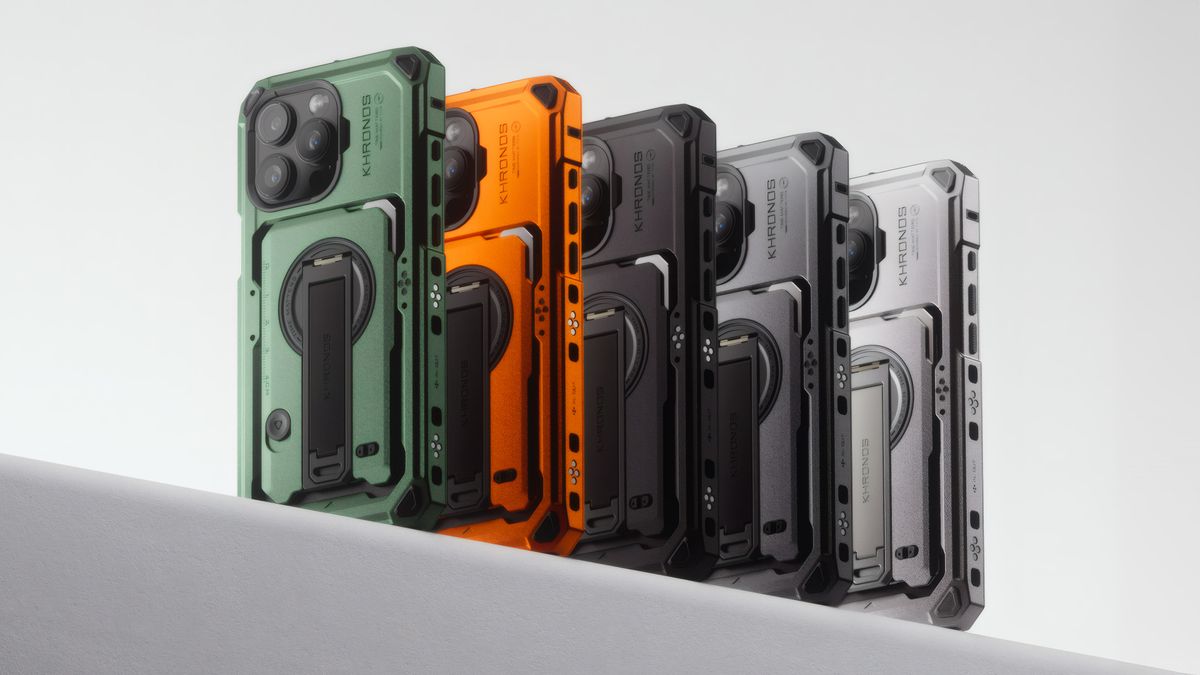 Tilta Khronos Ecosystem iPhone 16 Pro cases in various colors