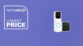 The Blink Video Doorbell on a purple background with text saying Lowest Price.