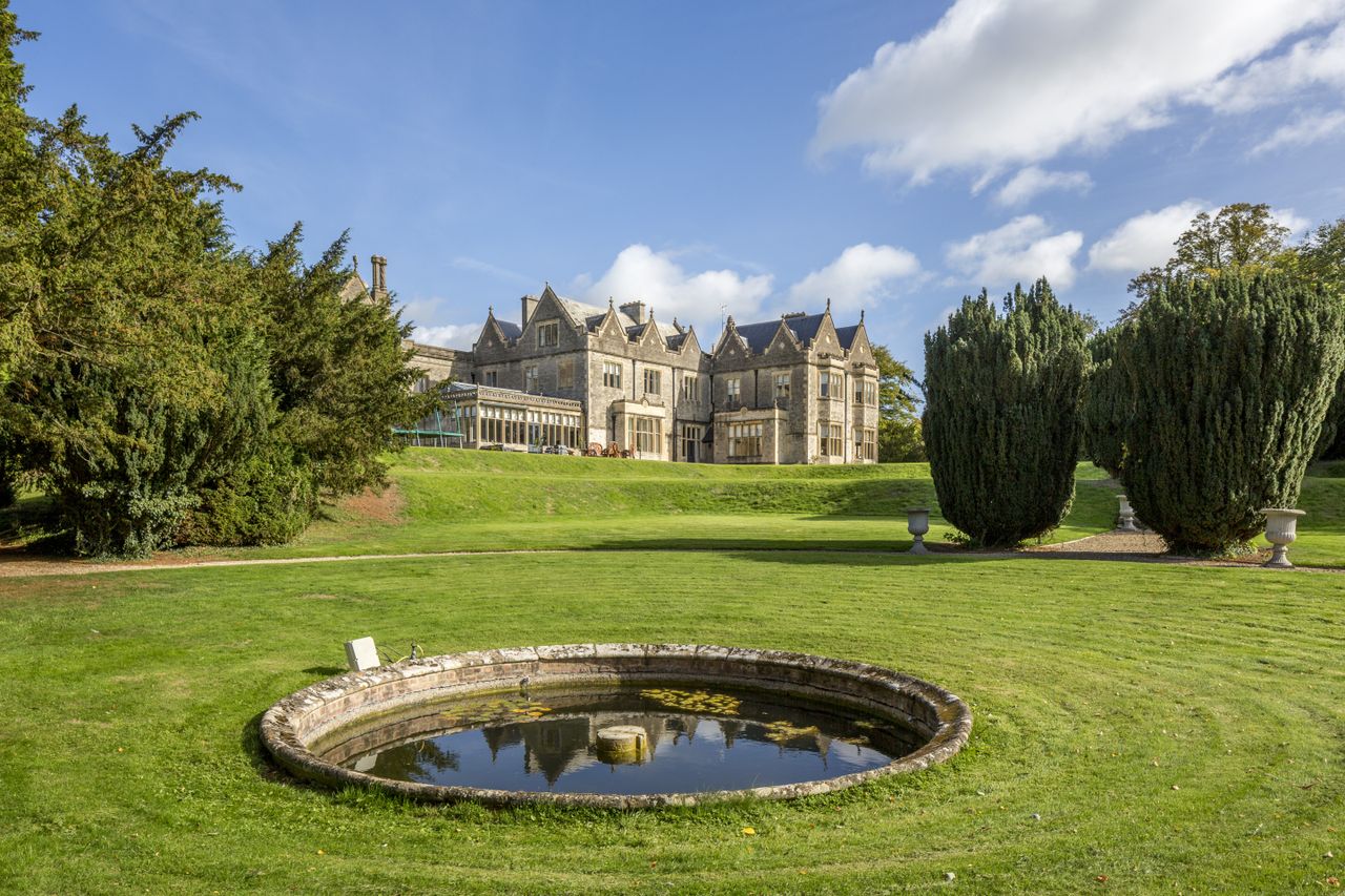 Houses for sale with libraries: Burton Hill, Malmesbury, Wiltshire.