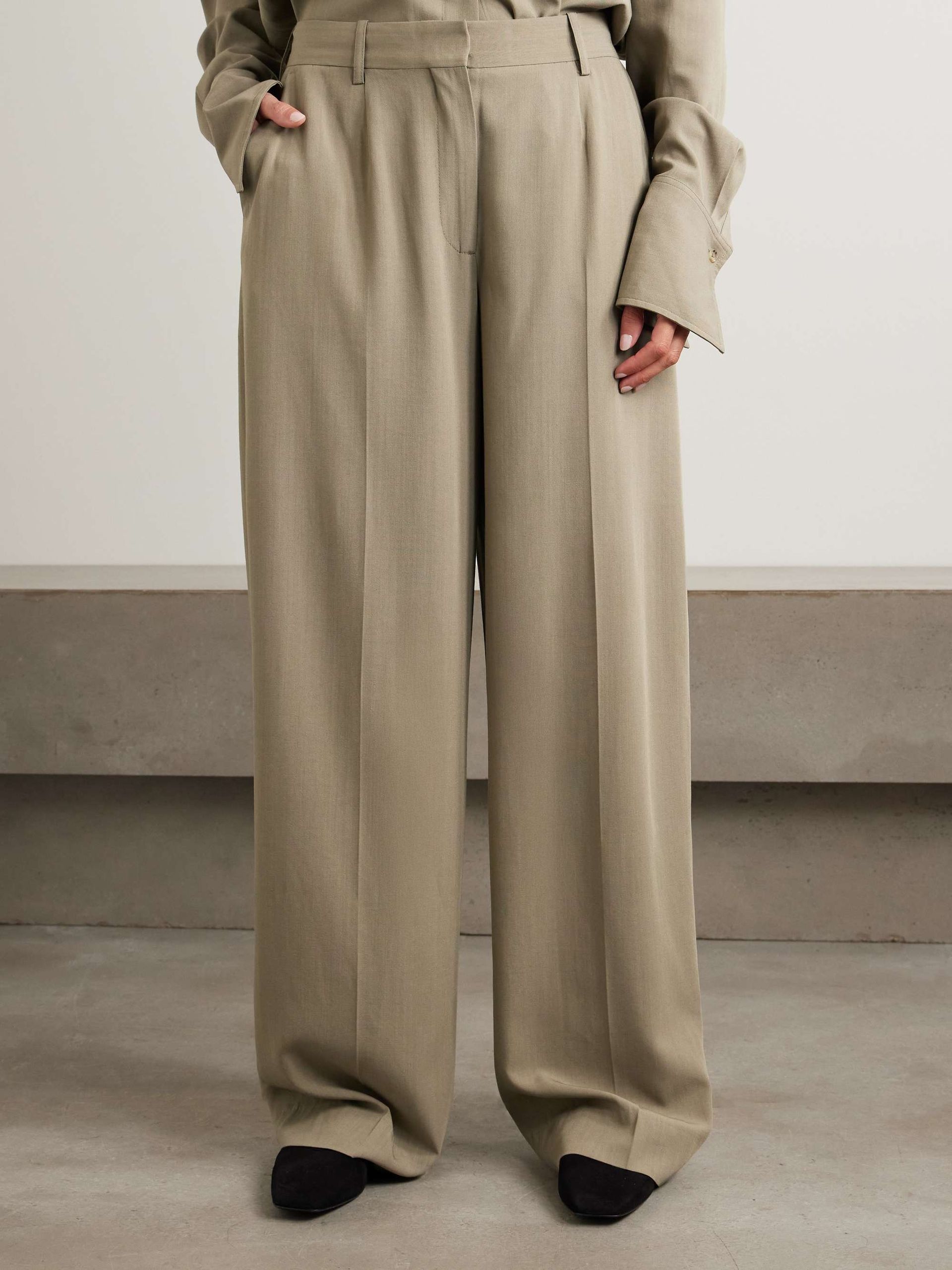 Woven Wide-Leg Pants
