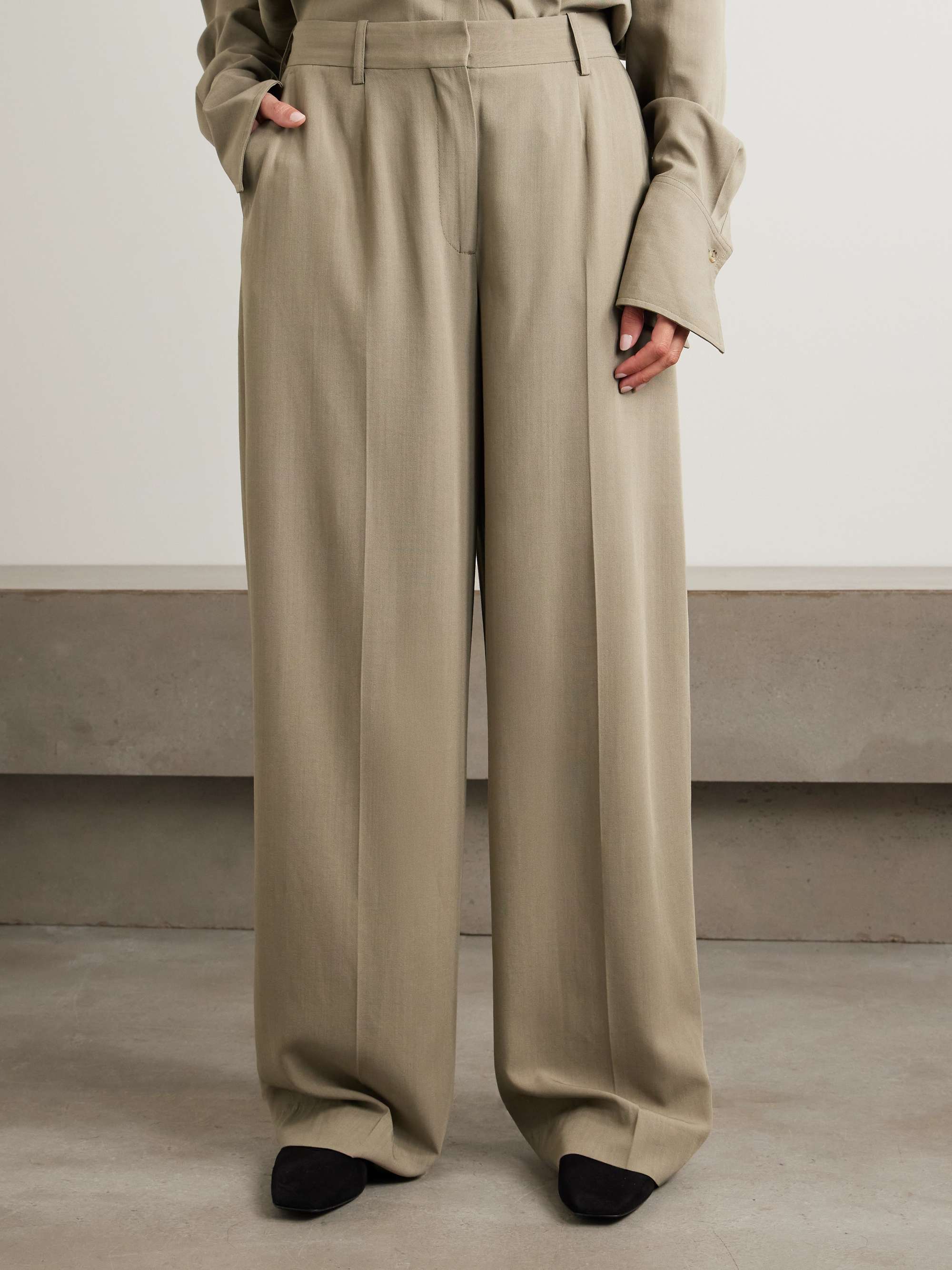 Woven Wide-Leg Pants