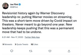 Joe Flint tweet