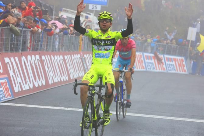 Mauro Santambrogio (Vini Fantini-Selle Italia) wins stage 14 of the Giro d'Italia
