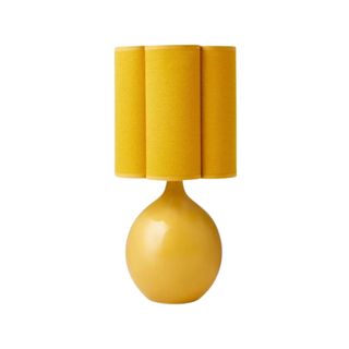 A yellow lamp 