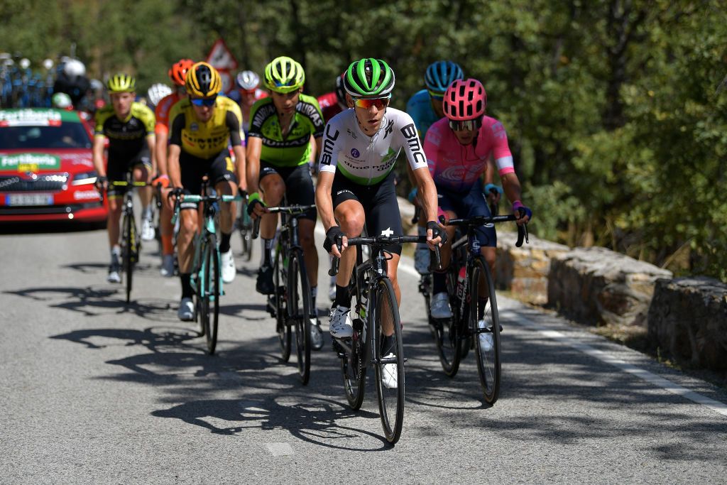 Louis Meintjes (Dimension Data) in the break on stage 18