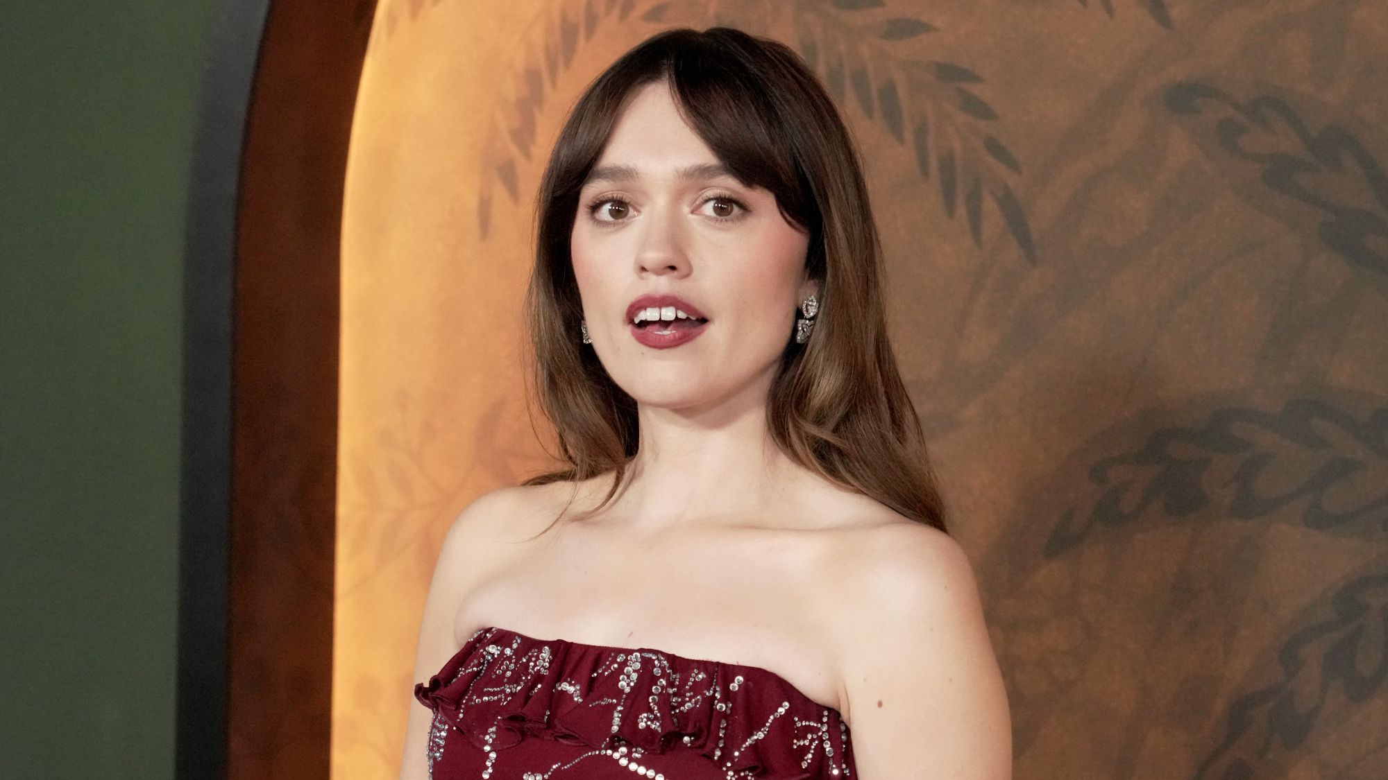 Aimee Lou Wood attends the premiere of 'The White Lotus' season three