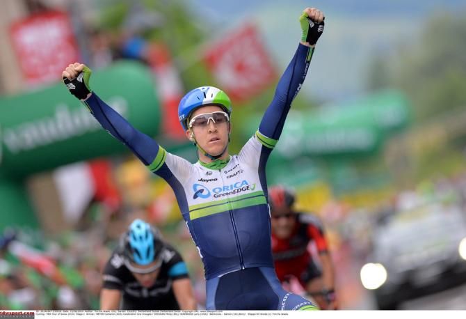 First individual win of 2014 for Cam Meyer (Orica-GreenEdge)