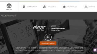 Website screenshot for ClearOS