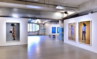 Art exhibition inside the Blindspot Gallery
