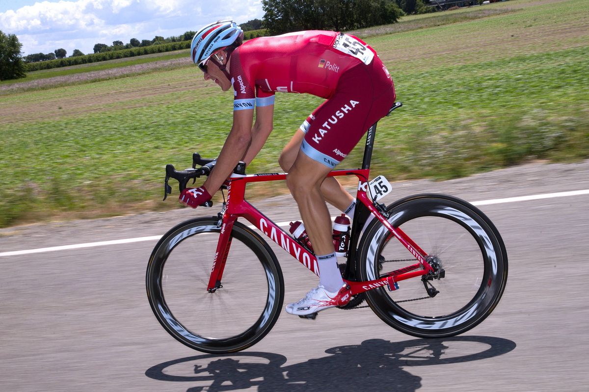 Nils Politt is one of the taller riders in the pro peloton