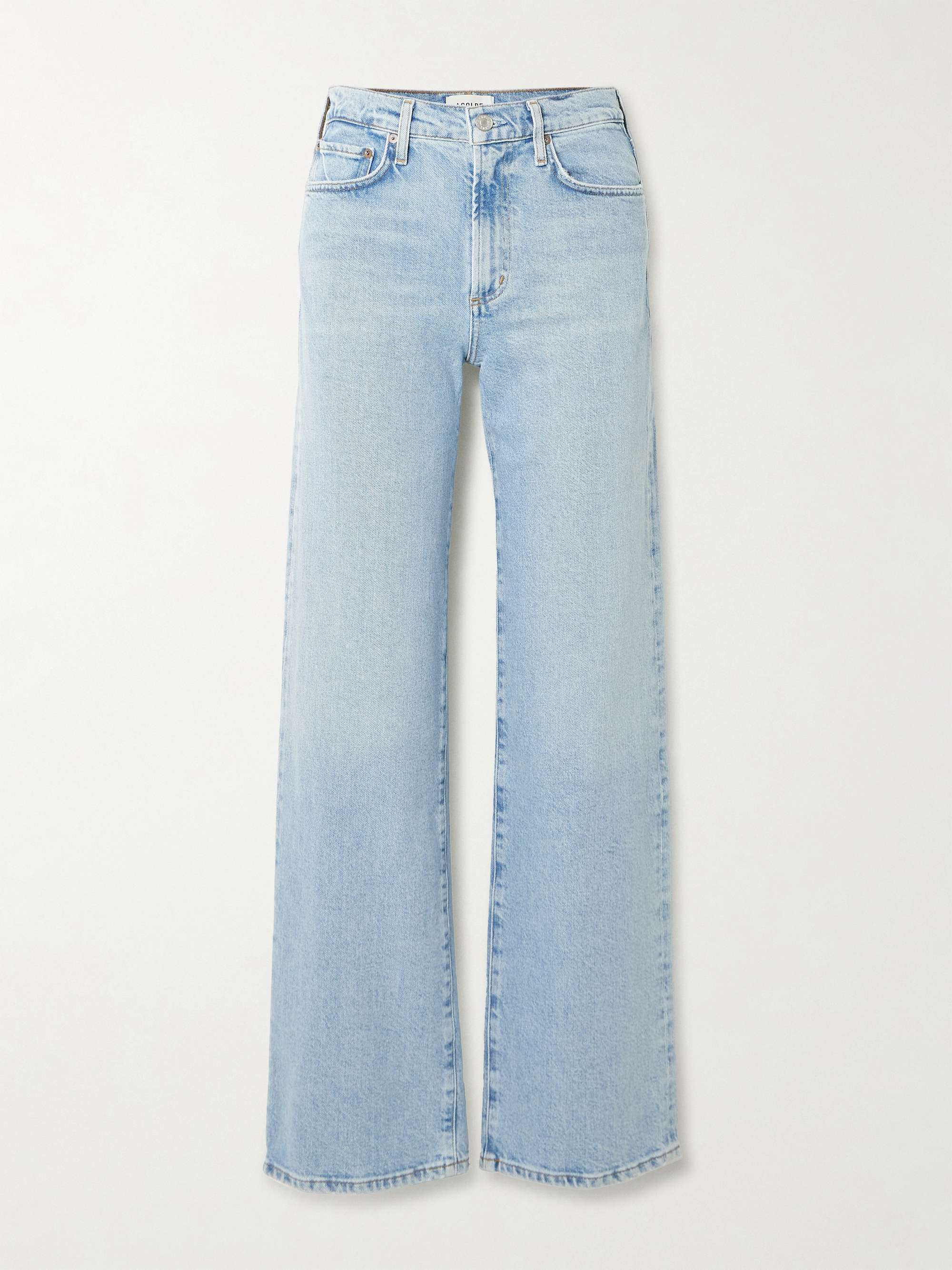 Harper Mid-Rise Straight-Leg Jeans
