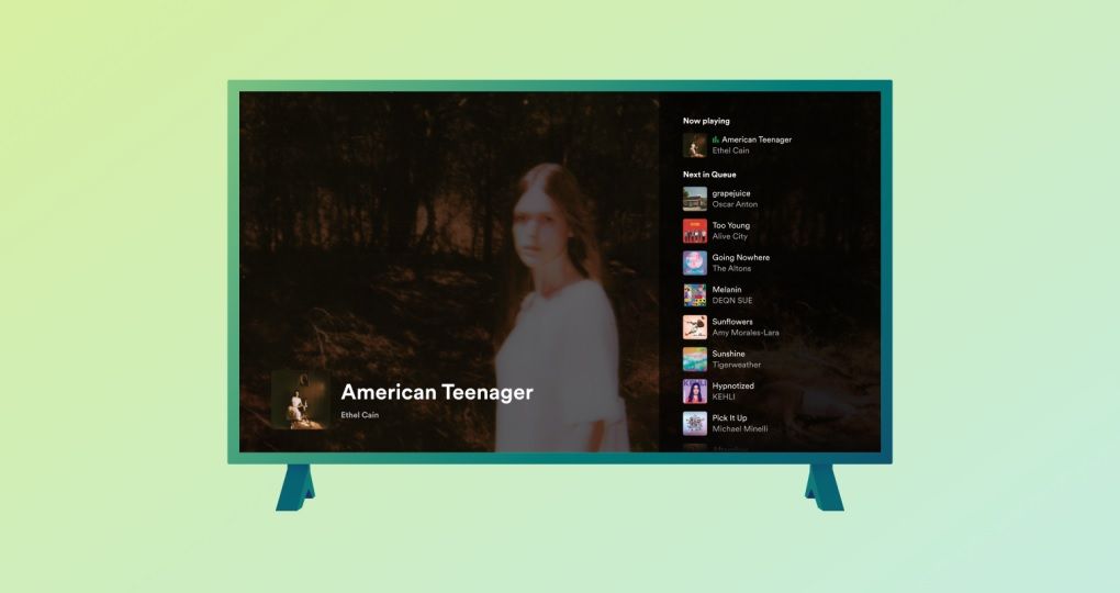A part of Spotify's redesign, the company has revamped its Now Playing view to show an "Up Next" queue of songs.