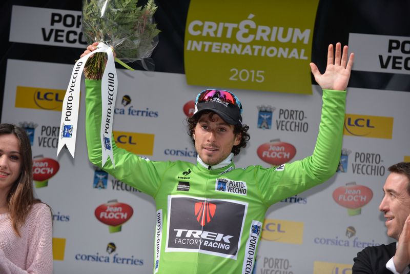 Green jersey winner Fabio Felline (Trek) also finished third overall