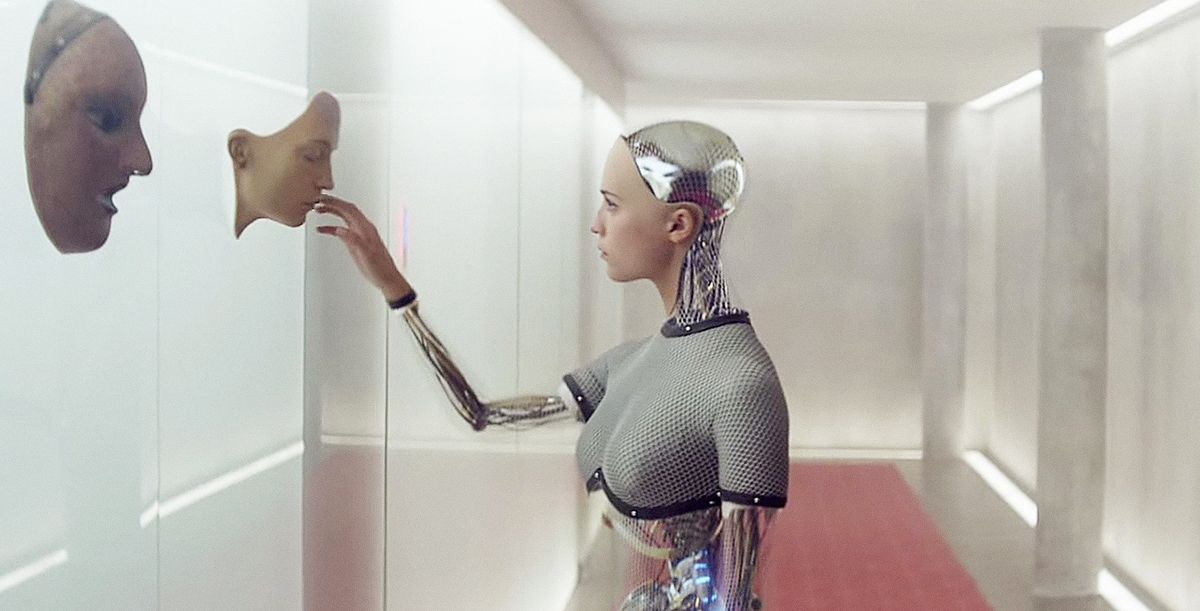 A scene from the science fiction A.I. film Ex Machina.