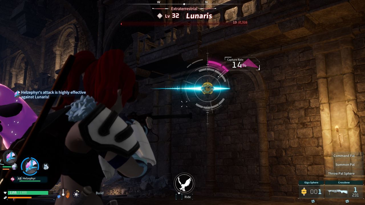Finding, capturing, breeding and hatching the Lunaris mini boss from Palworld.