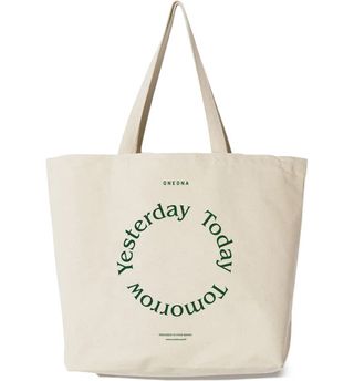 Yesterday Today Tomorrow Graphic Canvas Tote