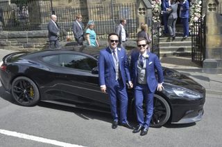 Ant McPartlin attending the wedding of Declan Donnelly and Ali Astall in Newcastle.