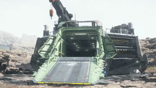 Death Stranding 2 fast travel - DHV Magellan cargo bay