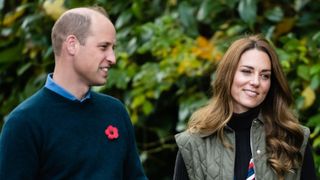 Prince William, Duke of Cambridge and Catherine, Duchess of Cambridge during a visit to Alexandra Park Sports Hub on day two of COP26 on November 01, 2021 in Glasgow, Scotland. 2021