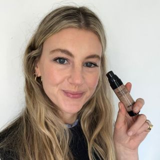 Katie wearing the Chanel Les Beiges Water Fresh Complexion Touch