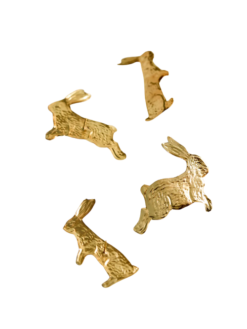 Easter Bunny Candle Pins, Set of 4