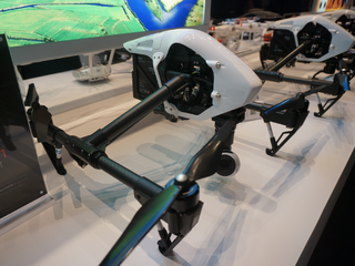 The DJI Inspire 1, at CES 2015.