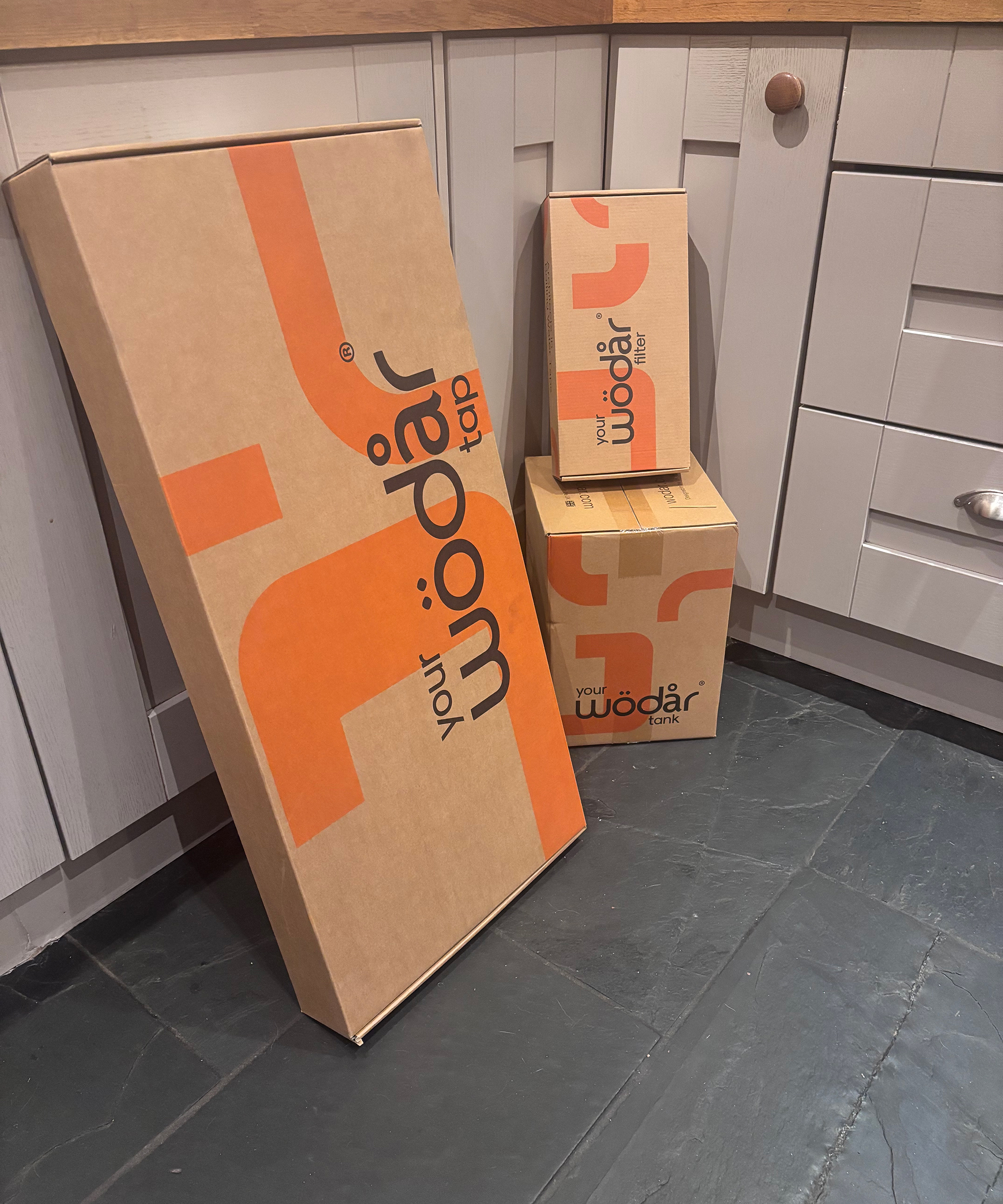 Wodar boiling water tap in boxes