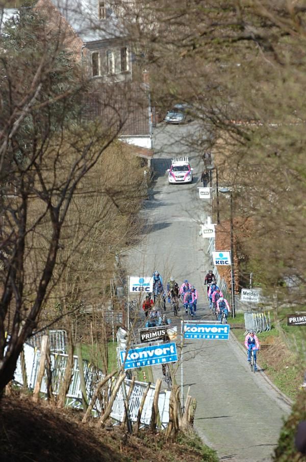The signs and barriers await placement for the big day on Sunday.